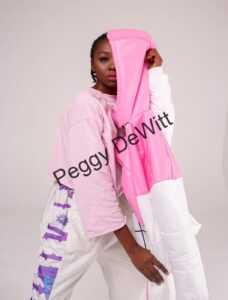 Quilted feather coat