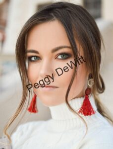 Red tassel earrings